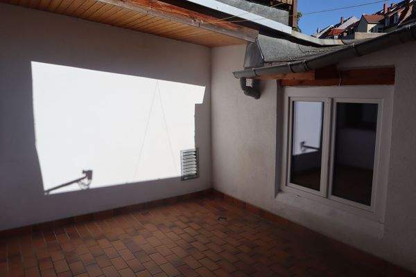 Terrasse einer Wohnung