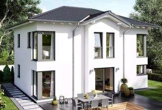 Große Stadtvilla mit kleiner Satteldachgaube