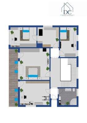 Grundriss Obergeschoss Bad Kissingen