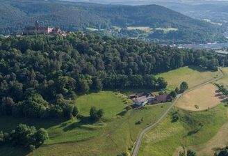 Vogelperspektive Hof