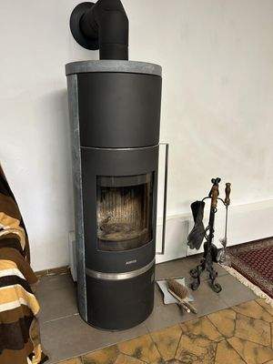 Kamin mit WW-Tasche im KG