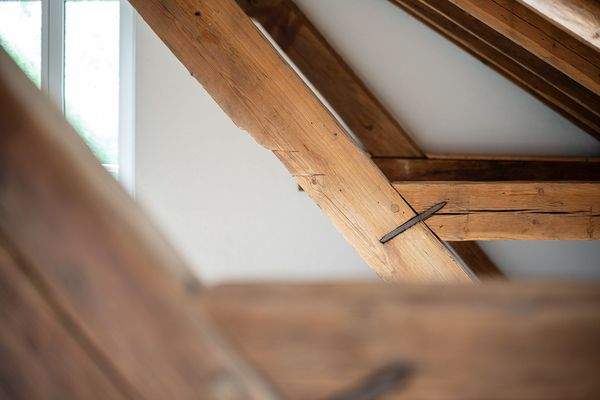 Detail Dachstuhlbalken
