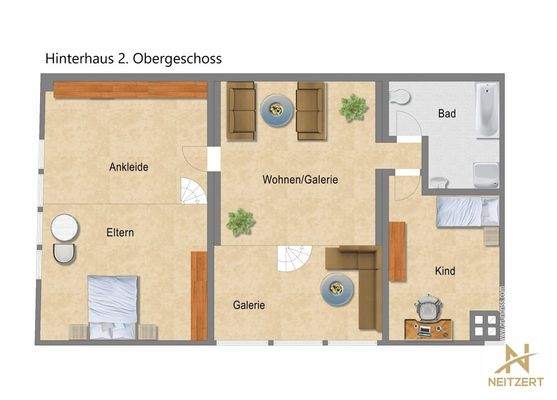 Hinterhaus Dachgeschoss