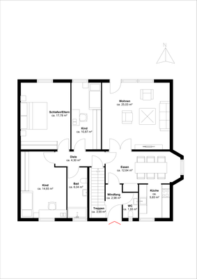 Grundriss Erdgeschoss