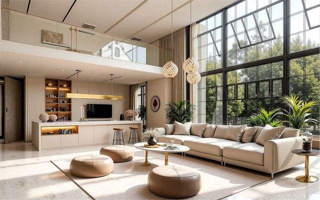 Imposantes 6 Meter Wohnzimmer