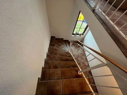 gefliestes Treppenhaus