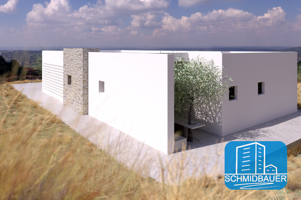 Südkreta - Melambes: Grundstück mit Baugenehmigung