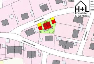 Lageplan und Bauplanung Haus B