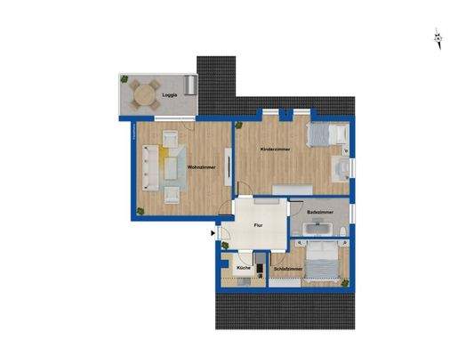 Grundriss Dachgeschoss