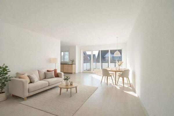 Wohnzimmer - Digitales Homestagging