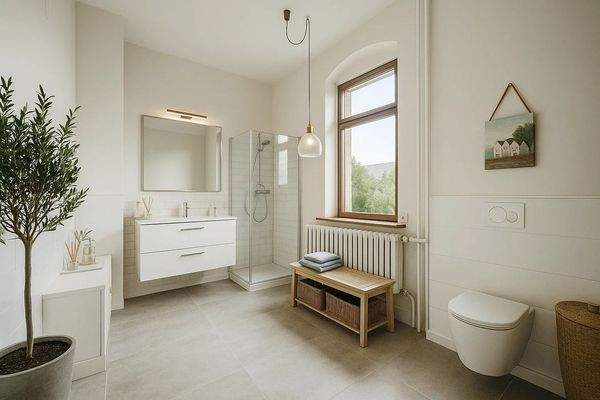 digital gestaged- Badezimmer