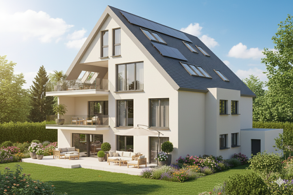 Illustration Gartenseite