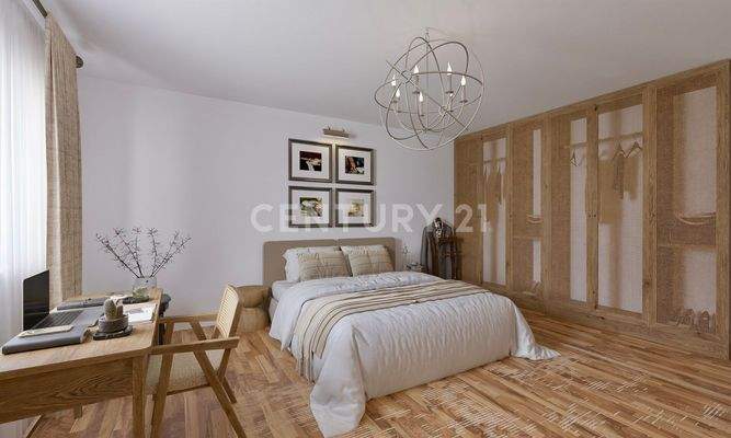 OG Zimmer 1 visualisiert mit modernen Möbeln