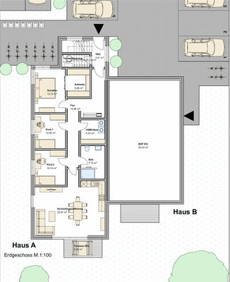 Eigentumswohnung mit Gartenanteil