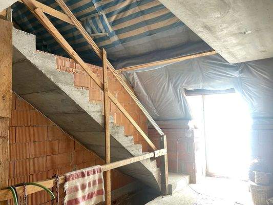 Treppenaufgang Rohhbau DG