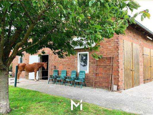 Pferdestall mit zwei Boxen