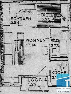 Grundriss der Wohnung (2)