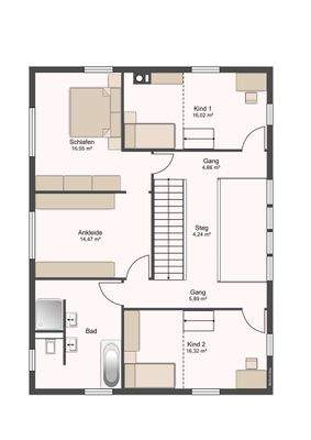 Grundriss Obergeschoss