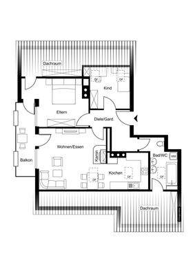 Grundriss ohne Maßstab