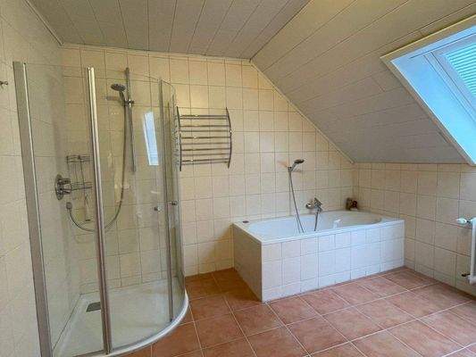 ....Badewanne und Dusche