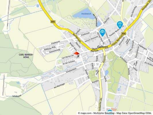 Geolyzer Kartenausschnitt