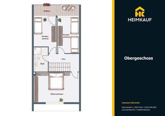 Obergeschoss Grundriss