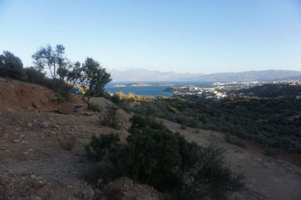 Kreta, Katsikia: Baugrundstück mit Meerblick zu ve