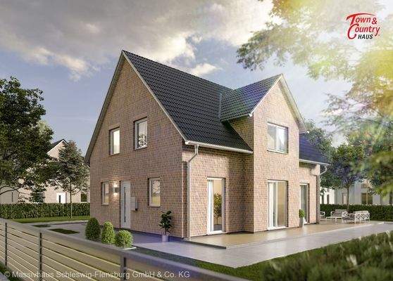 Ansicht Straße Verblendfassade