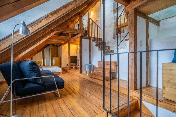 Wohn- und Schlafbereich Wohnung