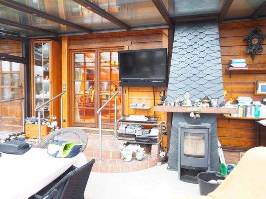 Wintergarten mit Schwedenofen