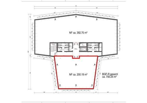 Grundriss Gewerbeeinheit