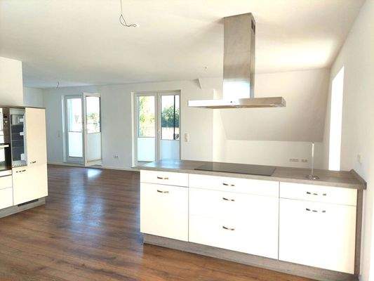 Wohn-Esszimmer mit Einbauküche