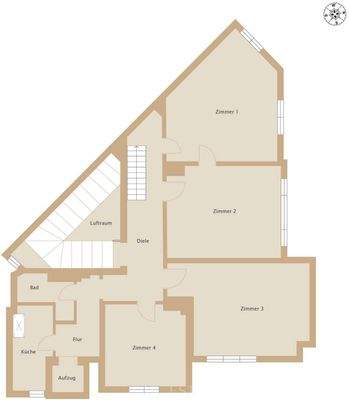 Grundriss Zweites Obergeschoss