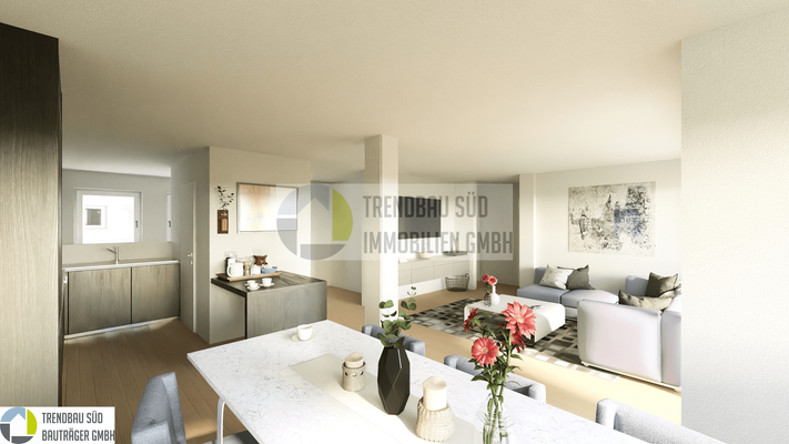 MFH, Ersingen_Visualisierung Innen_WHG 9