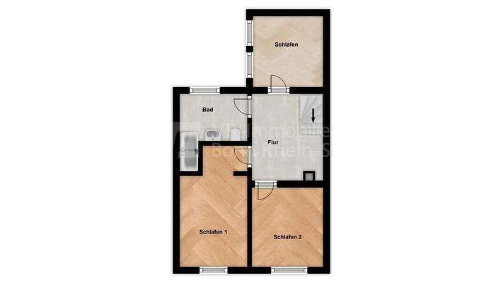 4110 Grundriss Vorderhaus 1 OG