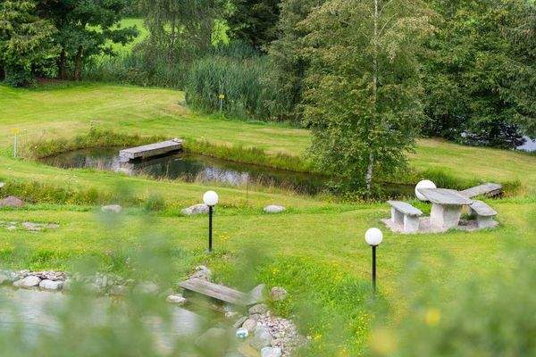 Gärten mit Fischteichen