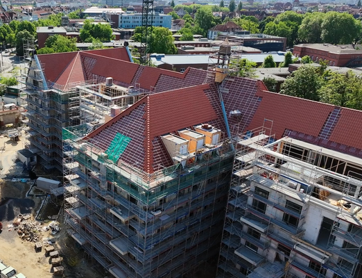 Charlottes Garten Altbau von oben