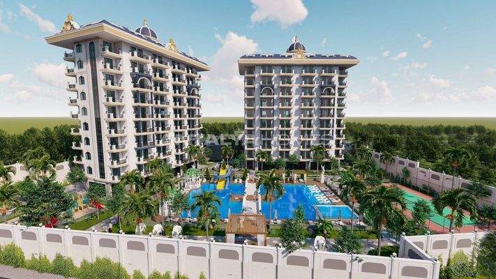 Apartments in a Luxury Complex Near Beach in Avsallar Alanya