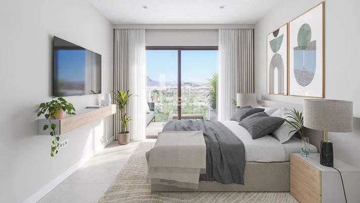 New Semi-Detached Villas with Solarium in Puerto de Mazarrón