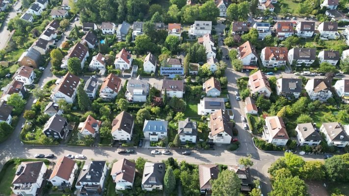  Lage / Grundstück mit Abrisshaus von oben