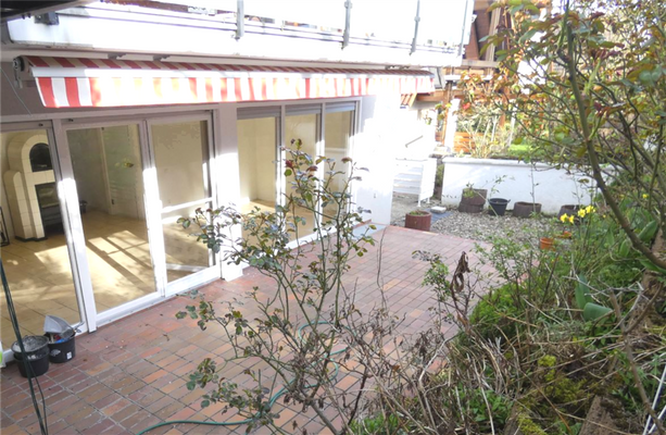 Wohnbeispiel Blick auf die Südterrasse