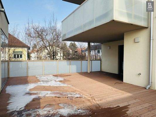 Terrasse im Winter, Foto 1