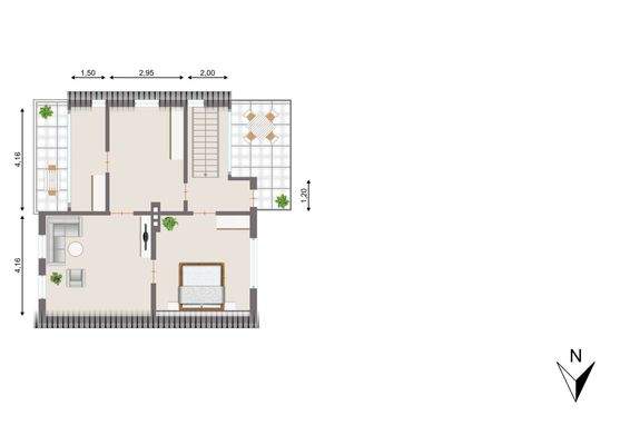 Grundriss Obergeschoss