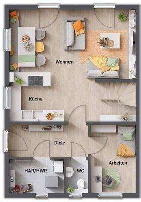 alternativer Grundriss Erdgeschoss