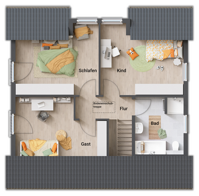 Flair 125 - Grundriss Dachgeschoss
