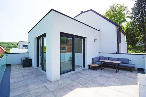 Studio und Dachterrasse