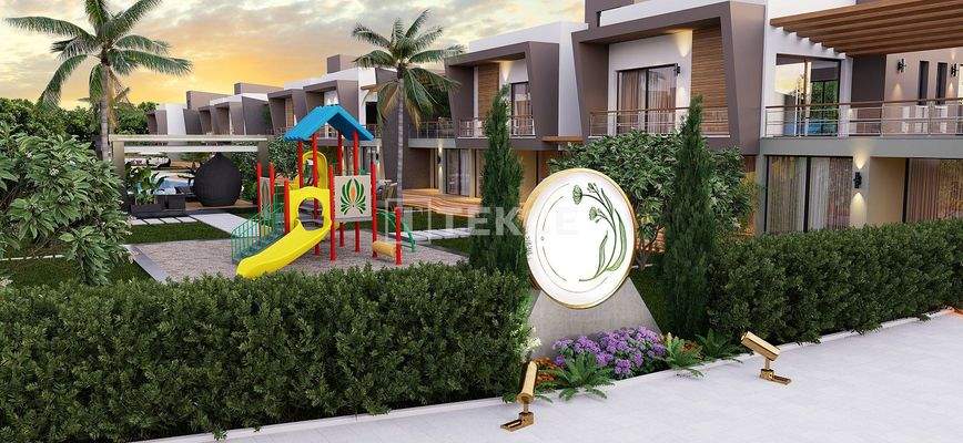 2+1 Apartments with Gardens and Terraces in North Cyprus