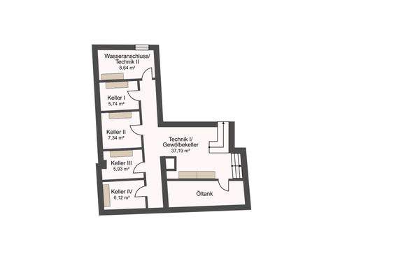 Grundriss Kellergeschoss 