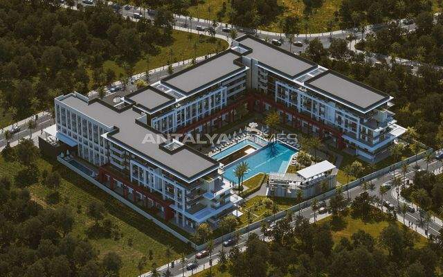 Stylish Flats in a Complex Near Airport in Kepez Antalya