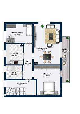 Grundriss Obergeschoss